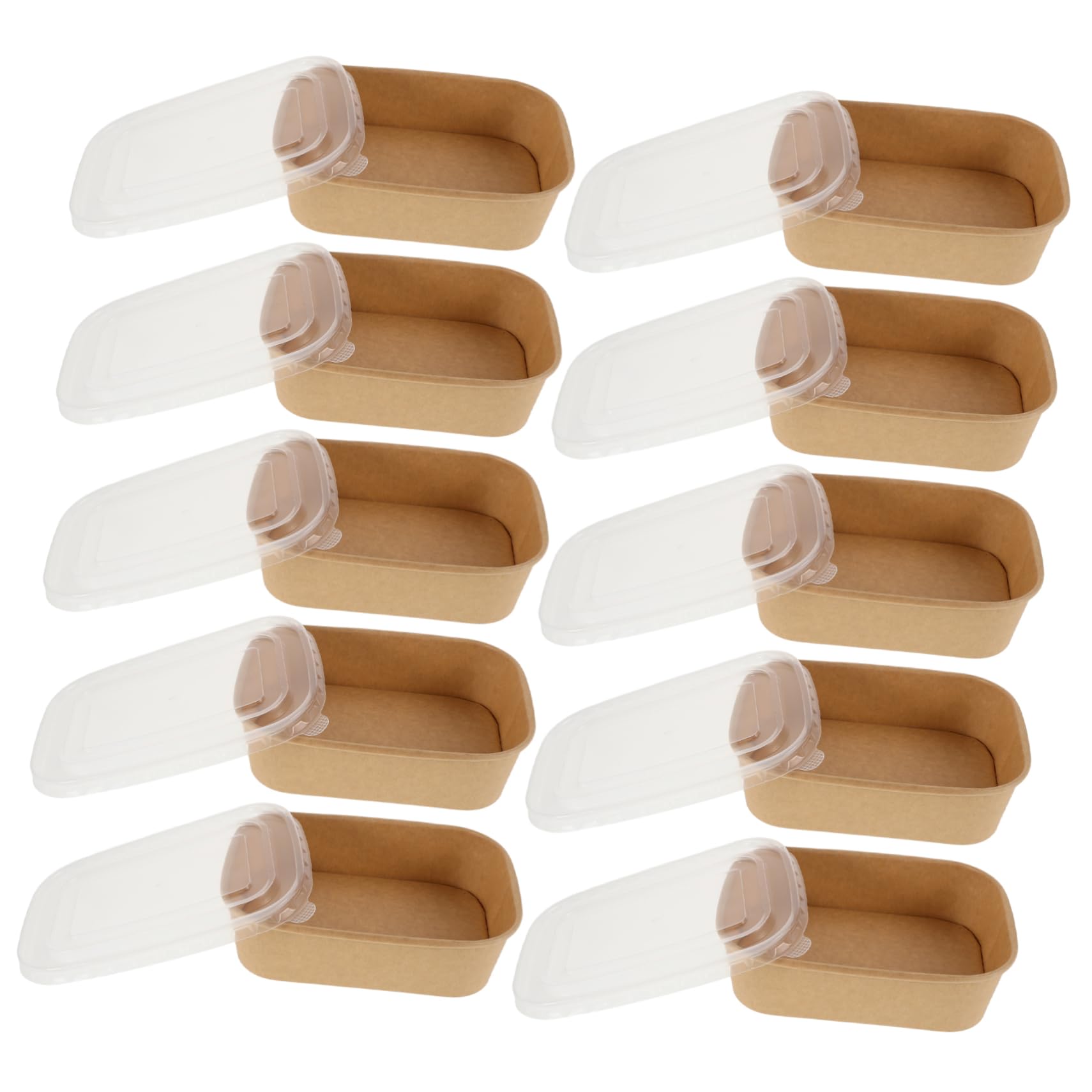 FOYTOKI Lightweight Kraft Paper Food Containers Hamburger Paper Box Takeout Boxes Hot Food Lunch Containers for Camping and Picnics