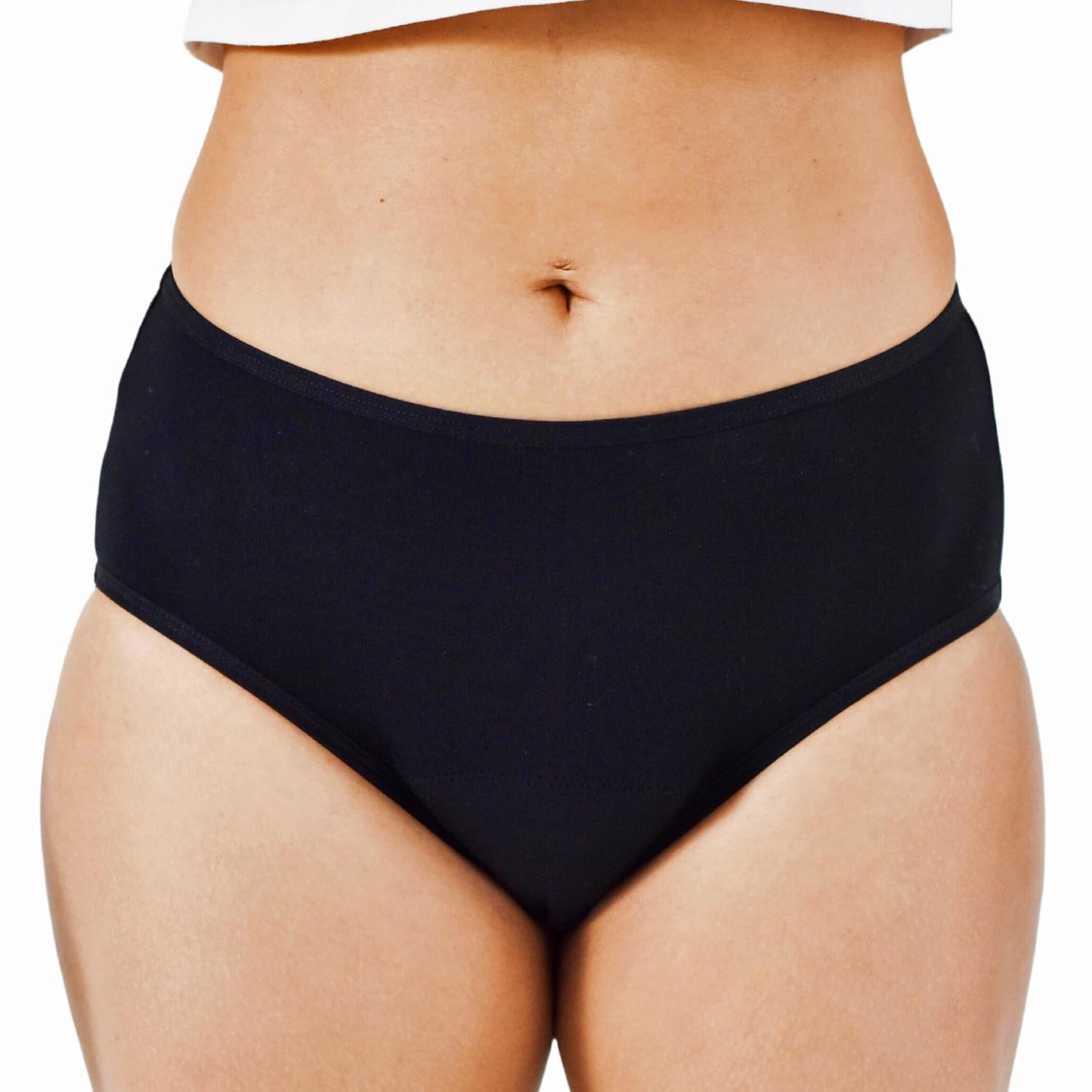 Nushu Hip Hugger Period Panty for Women & Girls - Leak Proof & Reusable Underwear - for Super Heavy Flow, Absorbs Up to 6 Pads - 12-24hrs Protection, Bamboo Fabric Panty - (M) Black (B0CLBGYPGK) Amazon Price History, Amazon Price Tracker