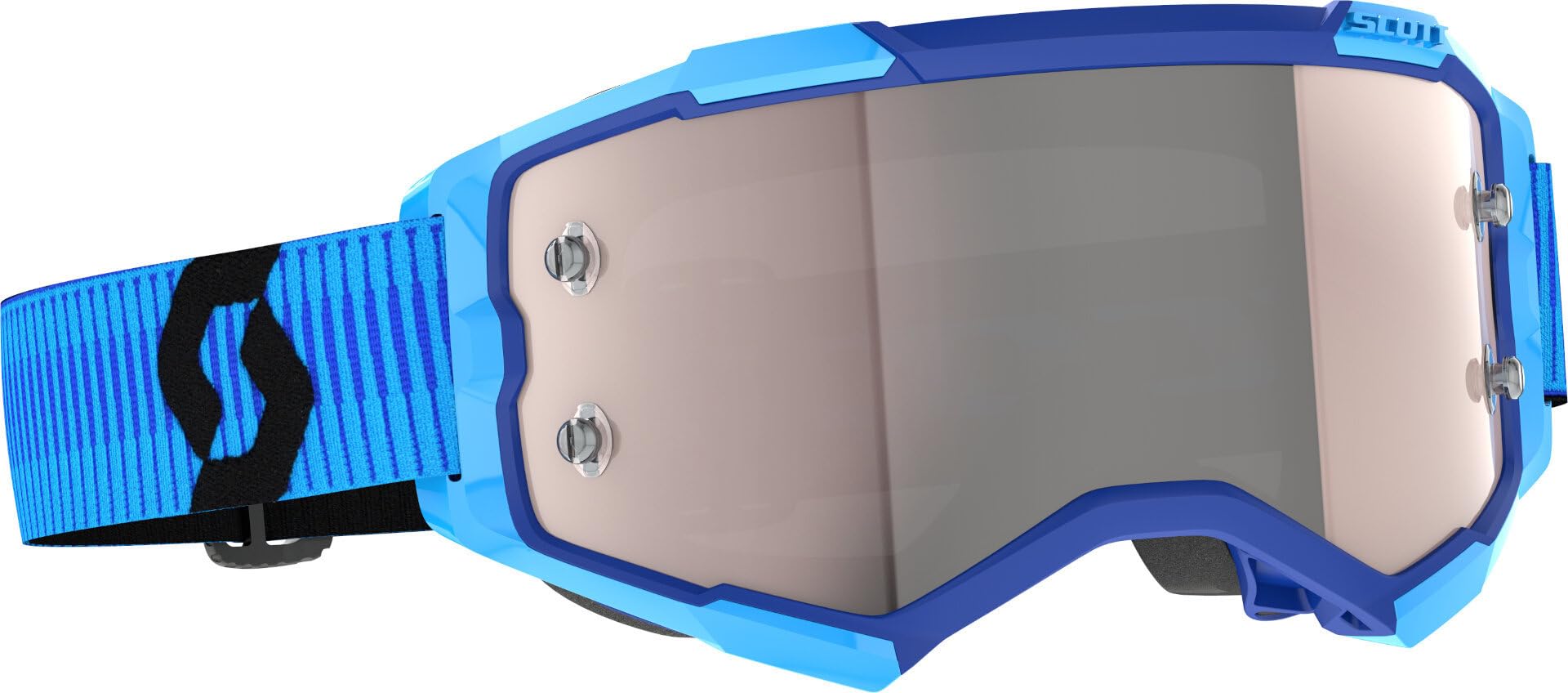 SCOTT Fury Chrome Occhiali da motocross, blu/nero, unica taglia
