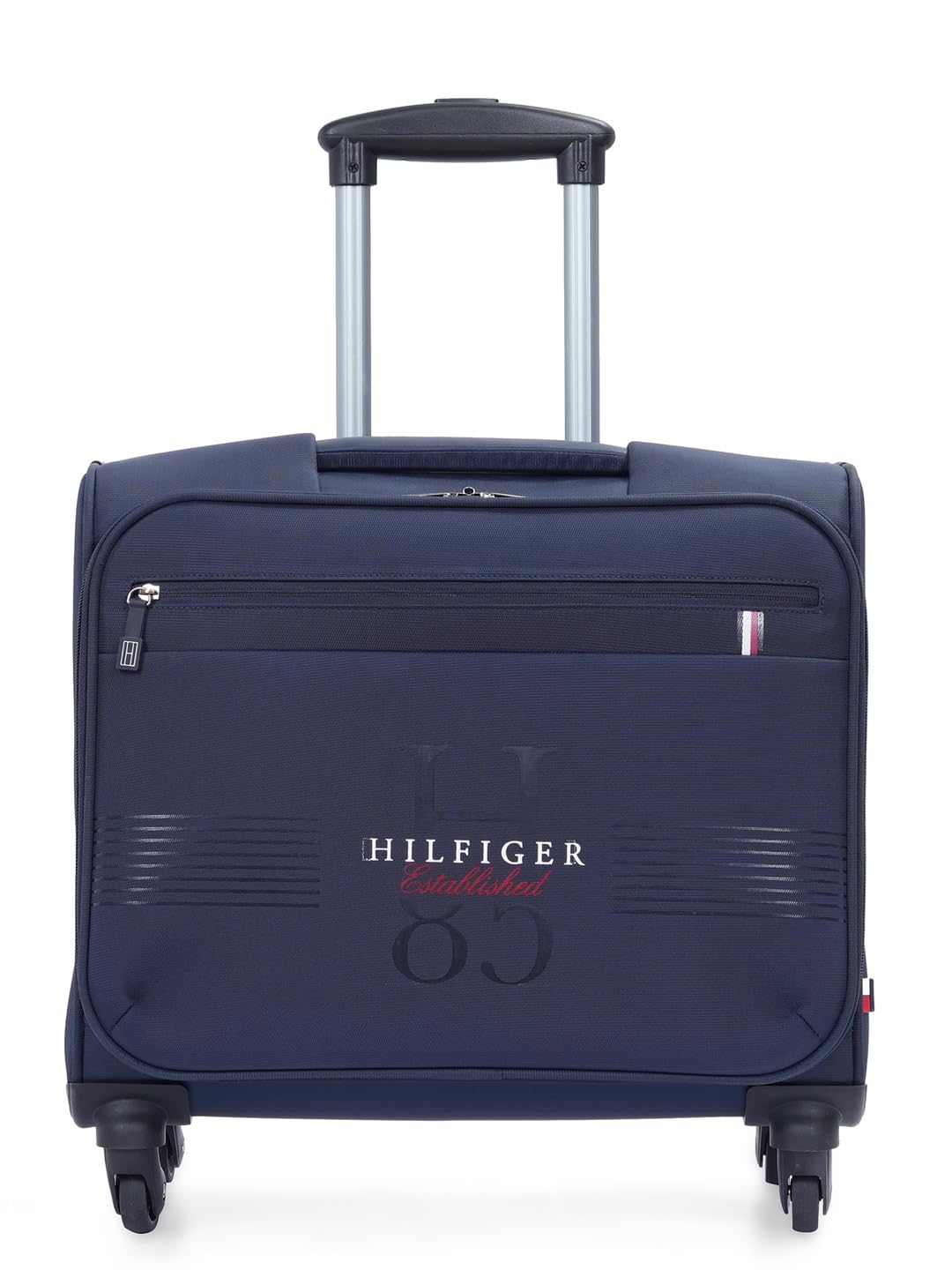 tommy hilfiger 15-Inch Laptop Overnighter Trolley Bag for Men & Women – Formington Pro, Navy | Polyester, Size - 44CM | Travel Bag with Retractable Handle & Zipper Closure-picture-45