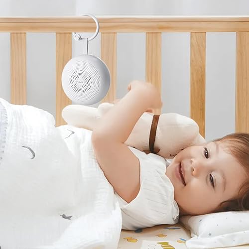 Miniatura 8 de VEVOR Máquina de sonido, 30 sonidos relajantes para dormir, máquina de sonido de ruido blanco portátil y colgante 3 en 1 con temporizador de apagado