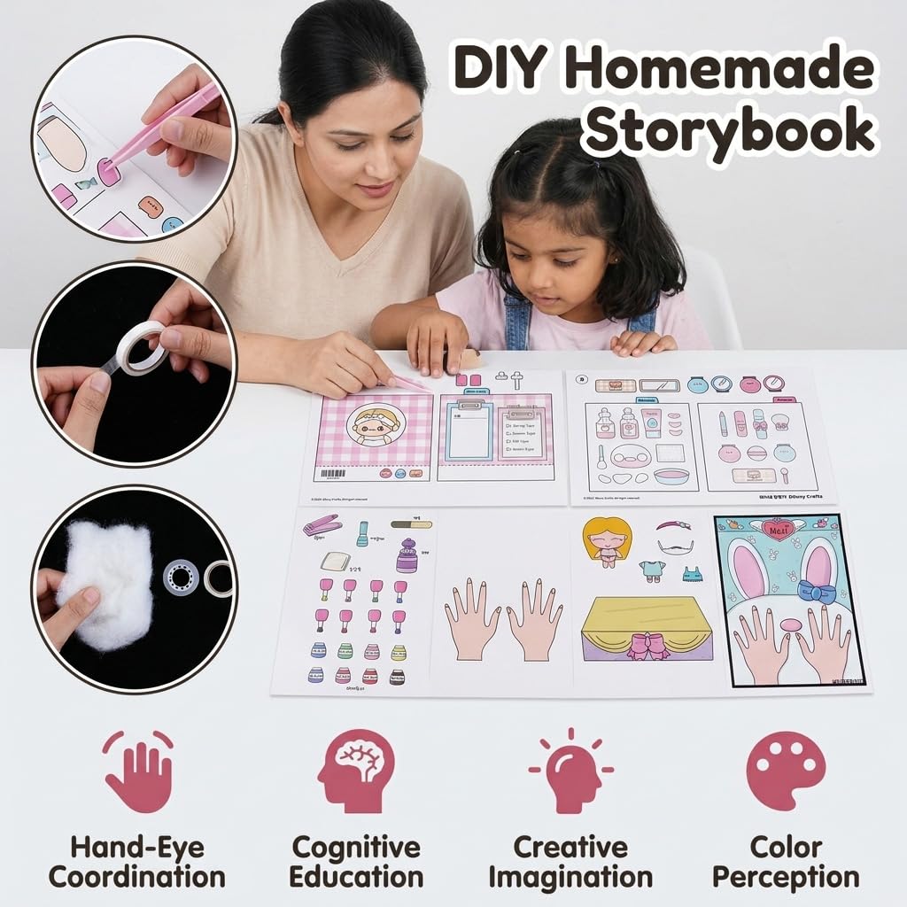 DIY Quiet Book for Kids - Makeup Theme -5 DIY Quiet Book for Kids - Makeup Theme -5