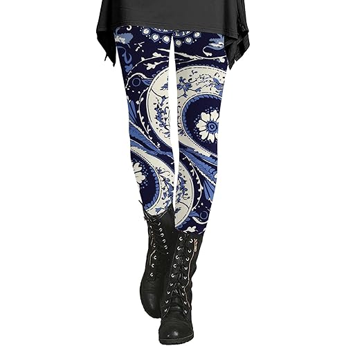 Women's Autumn and Winter Leggings Artistic Printed Soft Stretchy Pants