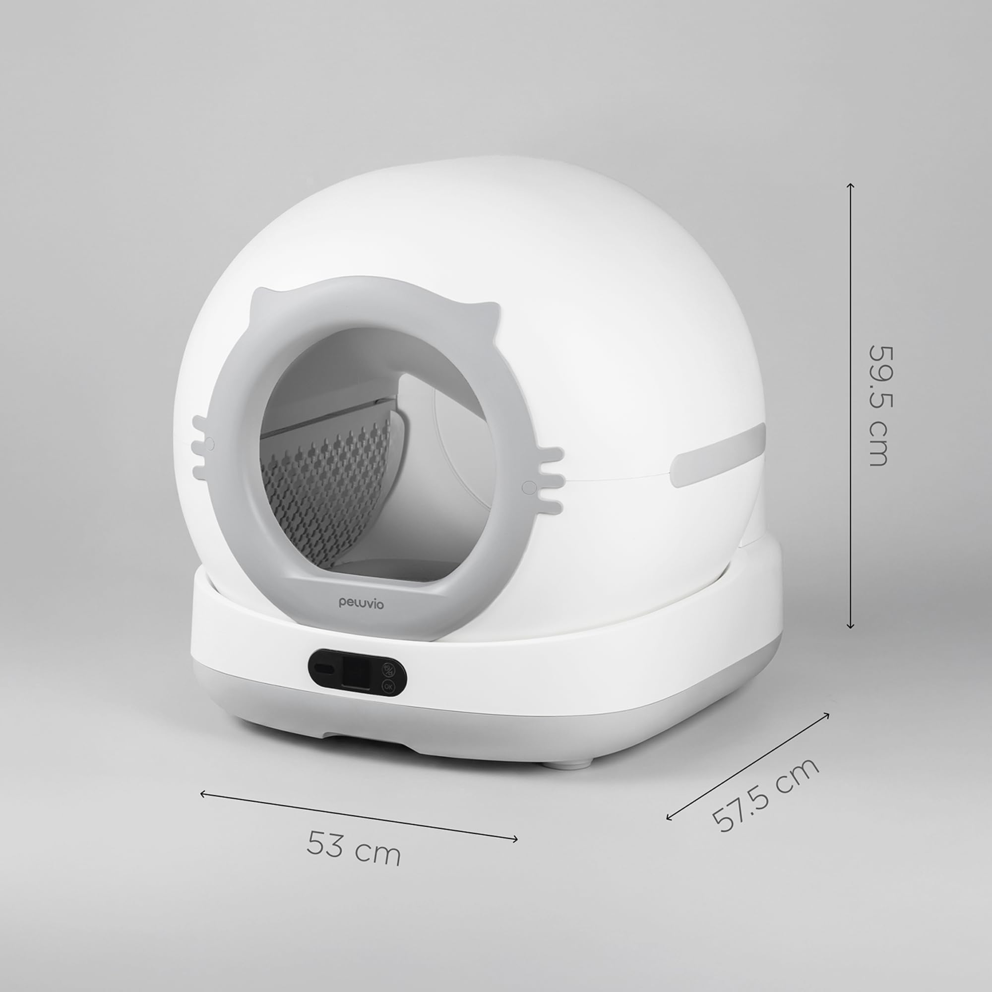 Pearl Lettiera Autopulente per Gatti Wi-Fi con Camera 1080p | Sensore ToF 3D, Capacità 72 L, Contenitore Rifiuti 7 L, App, Touchscreen, 45 dB, per Gatti da 1 a 10 kg