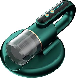 Aspirador de colchones Aspirador antiácaros para eliminación de ácaros con lámpara UV Fuerte potencia de succión De mano Inalámbrico para limpieza de camas, sofás y alfombras