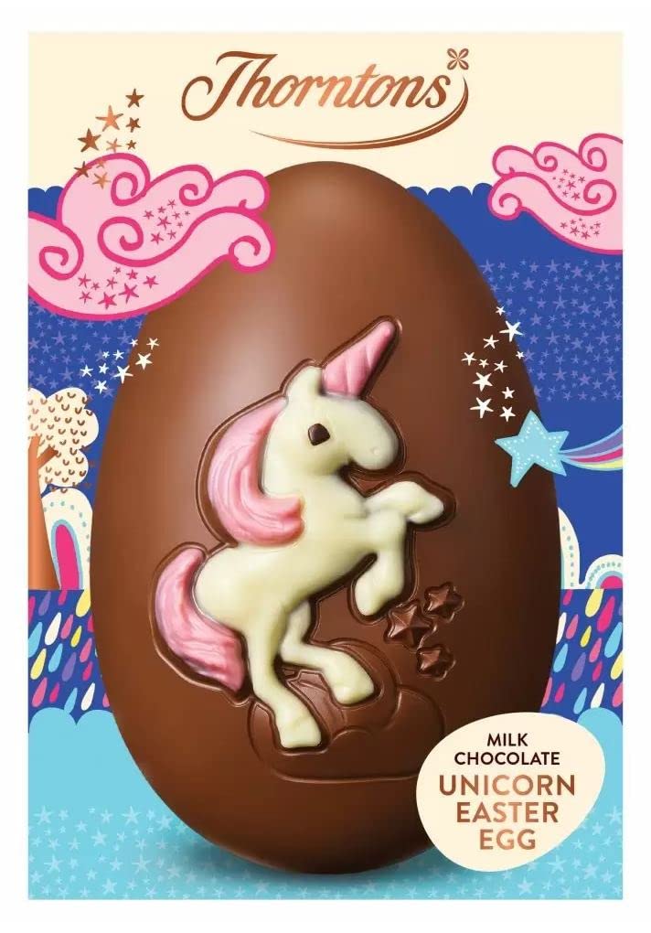 Thorntons Easter Egg Chocolates Selections Unicorn Milk Chocolate Easter Egg 151g - For Easter 2022