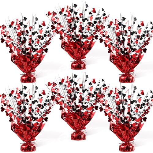 Foilswirl Casino Metallic Foil Spray Centerpieces for Tables Las Vegas Theme Party Supplies Casino Theme Party Decorations for Poker Night Game Night Wedding Birthday Home Decoration (6)