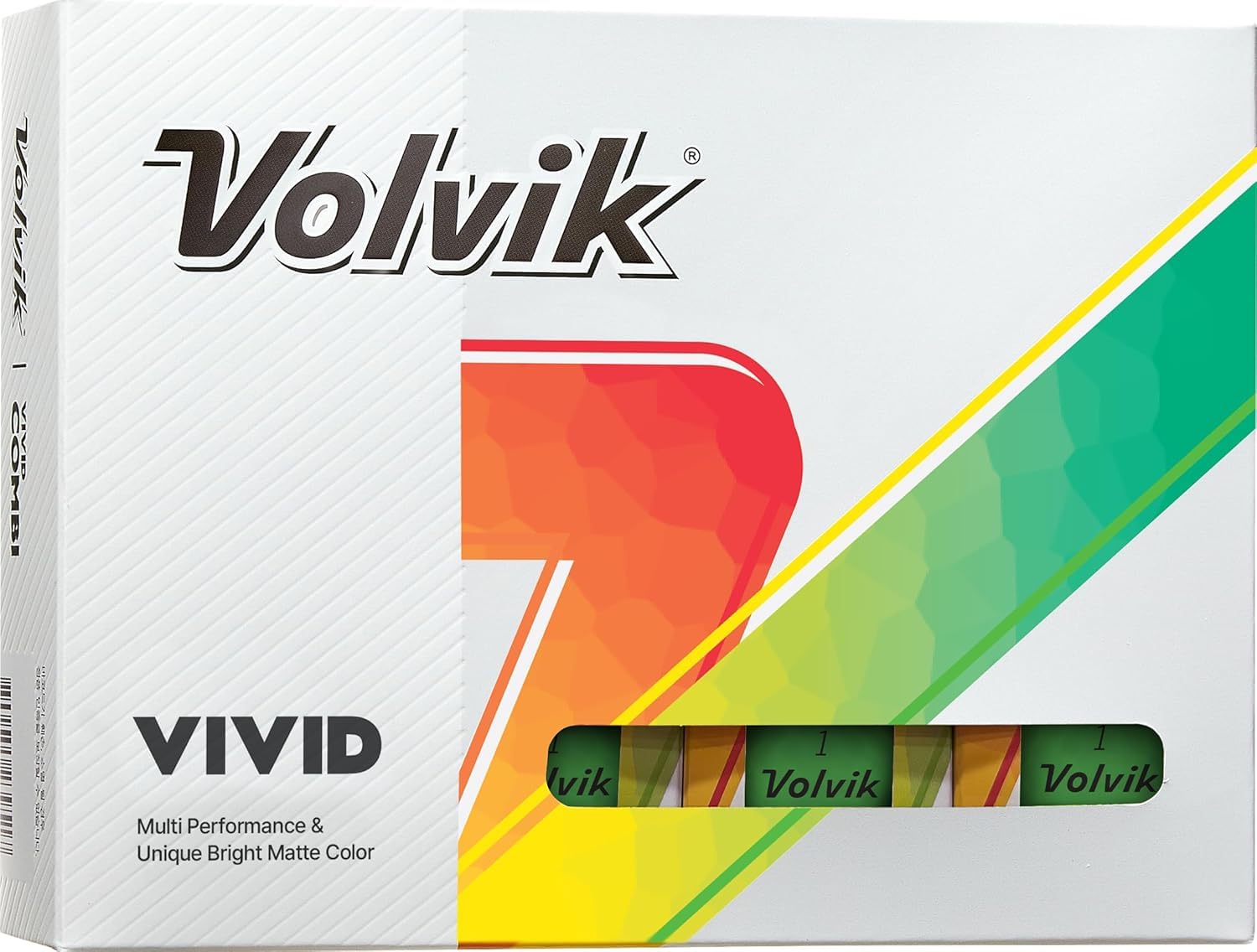 Volvik Bright Matte Green Golf Balls (Dozen)