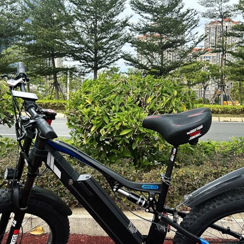 Image of BUCKLOS Wide Bike Seat for Men Women Ebike Seats Comfort Extra Large Comfortable Bicycle Seats Saddle for Ebike /Crusier /Exercise /Peloton Bike