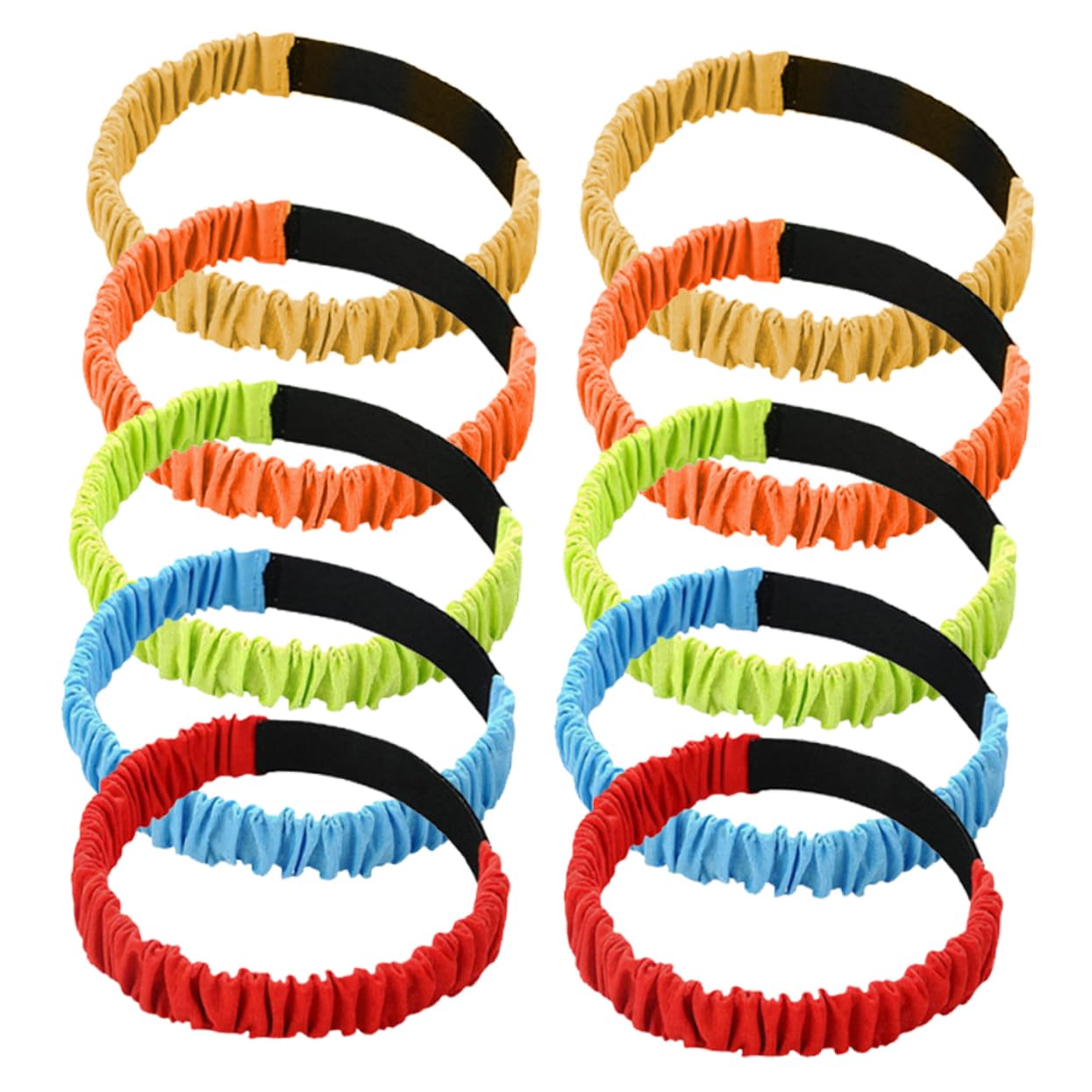 SUPVOX 10pcs Boys and Girls of War Game Three Legged Race Bands Teamwork Training Bands