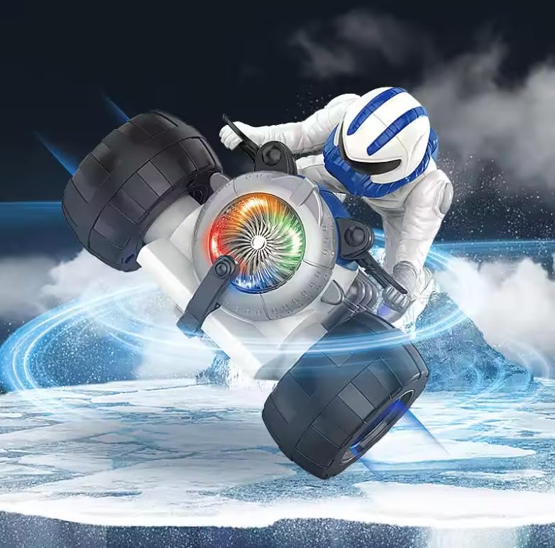 Goyals Astronaut Space Man Stunting Bike- Bump & Go Toy with Flashing Lights Realistic Sound 360 Degree Rotation Enterttaining for Kids (B0CB8T2H6T) Amazon Price History, Amazon Price Tracker