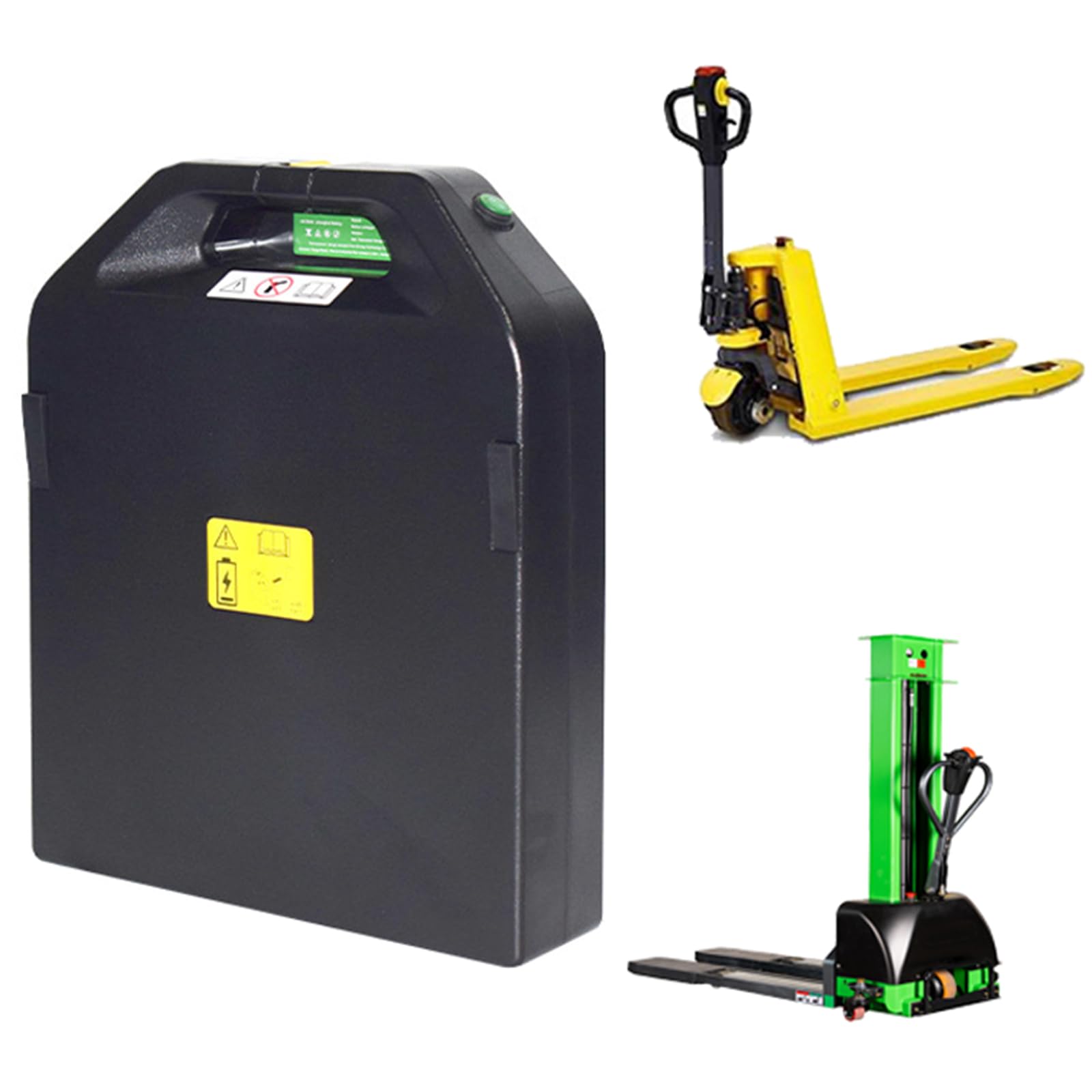 Batteria per Carrello elevatore Elettrico da 24 V 20 Ah 30 Ah 50 Ah, Pacco Batteria LiFePO4 da 24 Volt per transpallet Elettrico PTE15Q.