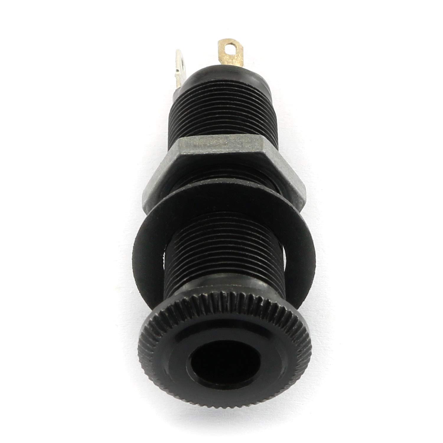 1 Piece Stereo Long Threaded Output Jack For Ibanez Electric Guitar Bass ( #0397 ) MADE IN KOREA - Foto 3