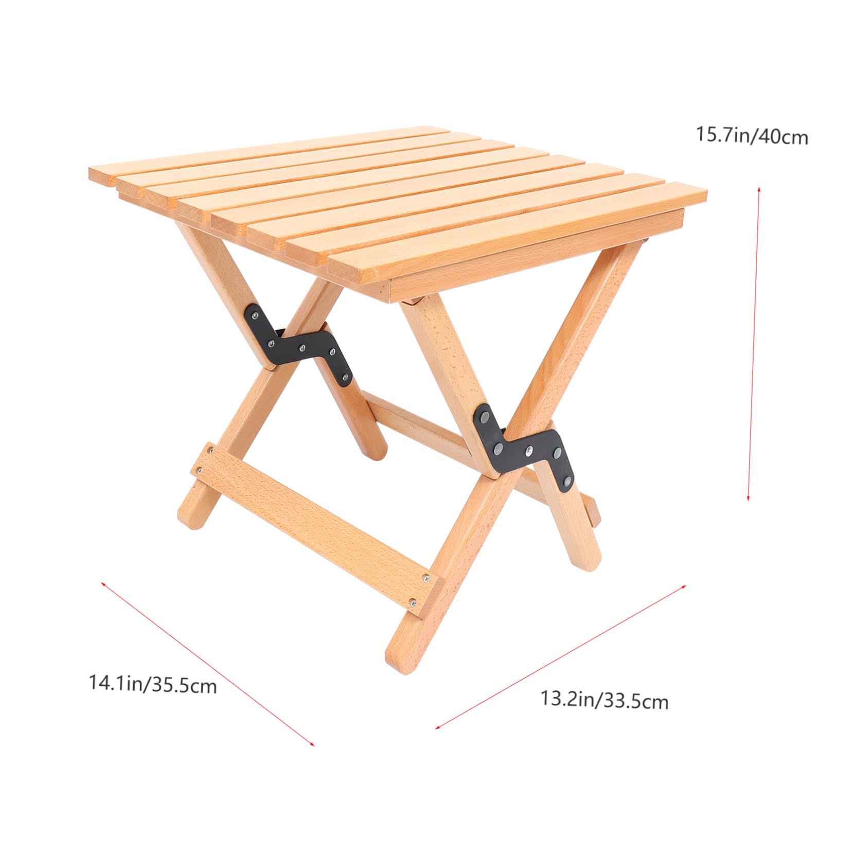 Veemoon Tabouret de Camping Pliant Tabouret Pliable Ultra-léger en Bois et Toile pour Voyage et Randonnée