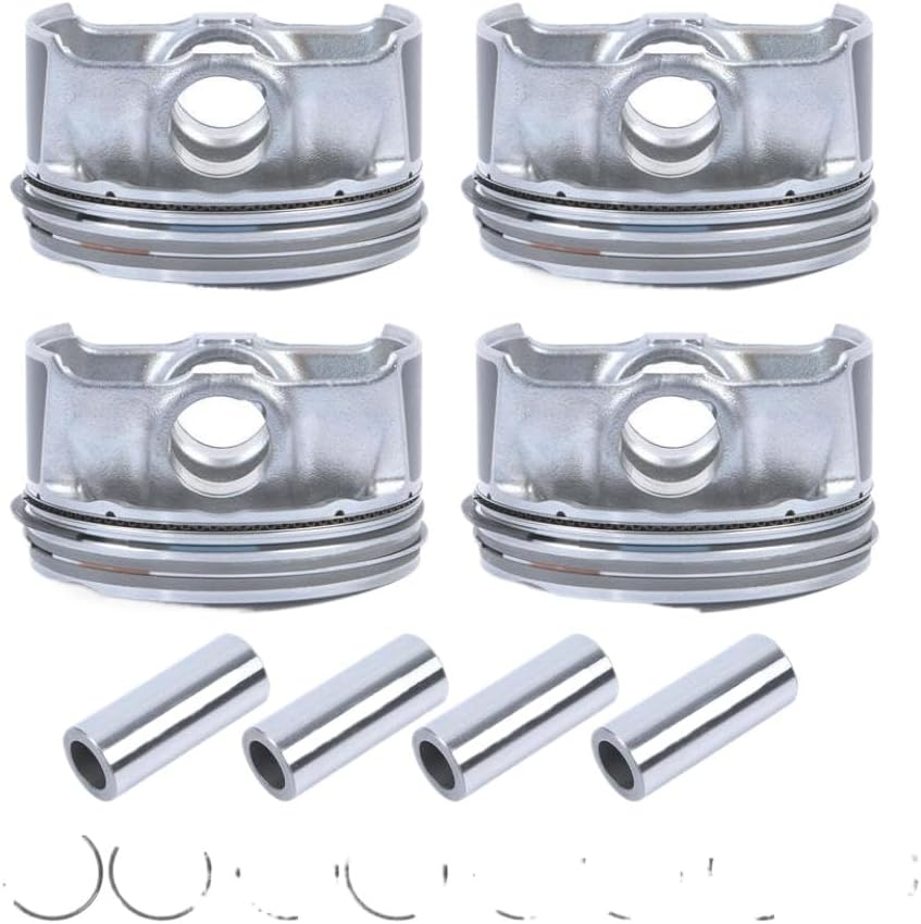 Piston And Rings Kit 4PCS G4NC Engine 230412E210 Compatible With Soul Forte5 GT Tucson 2.0L L4 2014-2018