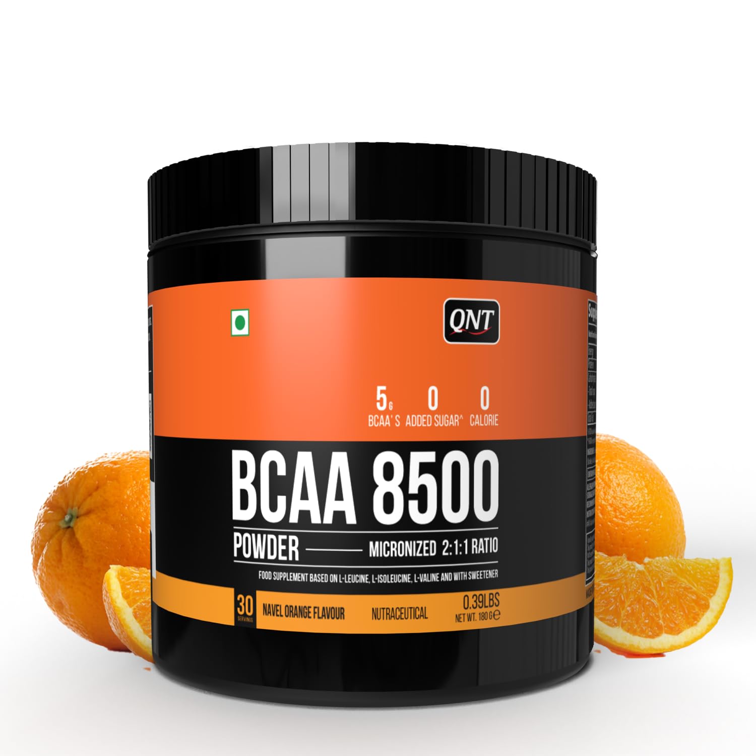 QNT BCAA 8500 | 180g | Naval Orange flavour | 30 Servings (2.5g L-Leucine, 1250mg L-Isoleucine, 1250mg L-Valine) Supports Muscle Building & Recovery (B0CNT46L7Q) Amazon Price History, Amazon Price Tracker