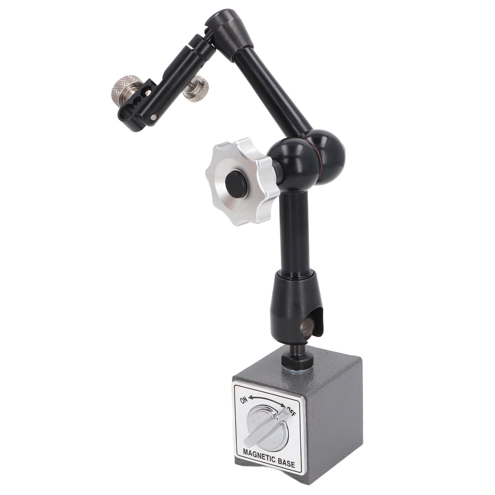 Soporte de base magnética universal Brazo flexible de alta resistencia ajustable Soporte de permanente para mecanizar piezas de trabajo Calibración de equipos de medición