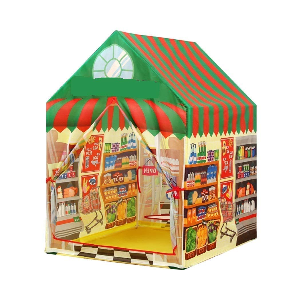Cable World® Play Tent House Kids Jumbo Size Indoor Outdoor Tent (Multi Color)