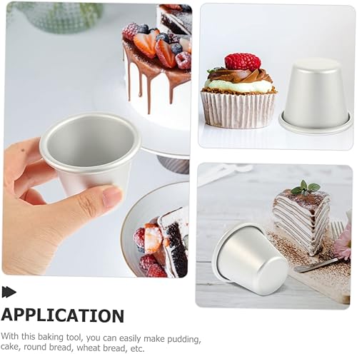 Miniatura 5 de HOMSFOU Molde para pastel de gelatina, molde para pudín para tartas, mini moldes para cupcakes, molde para tarta de gelatina, 2 uds