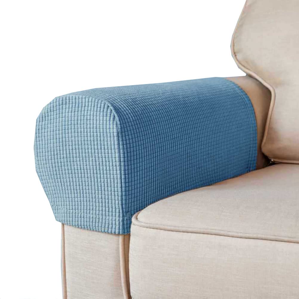 CAXUSD Armlehnenbezüge 2er Set - Elastische Schonbezüge Für Sofa & Sessel