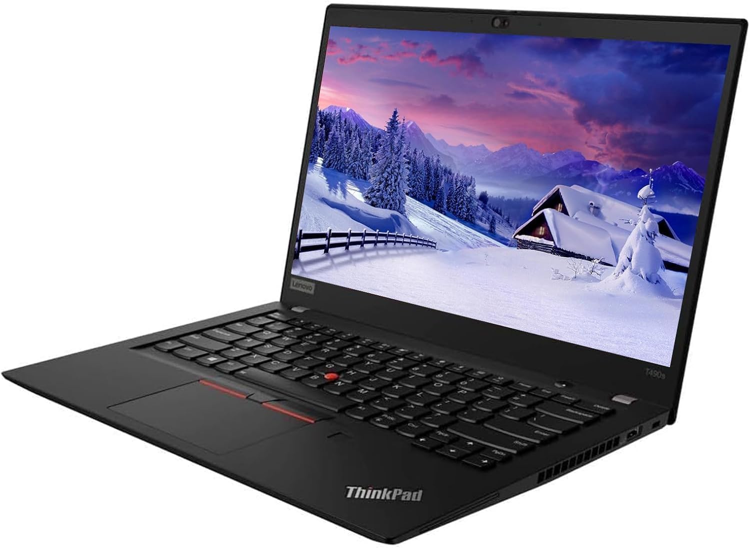 Lenovo ThinkPad T490s Business Laptop 14" FHD (1920x1080), Intel Core i7-8665U, 16GB RAM, SSD da 256GB, tastiera US QWERTY Windows 11 Pro (ricondizionato)