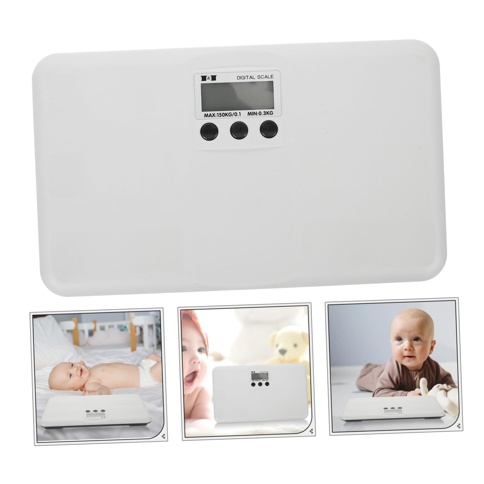 GALPADA Bilancia Elettronica senza Batterie per Ragazzo Ragazza Ragazza Display Digitale Grande e Misura Peso per Ragazzo Cuccioli Conigli Gatti Resistente e Duratura