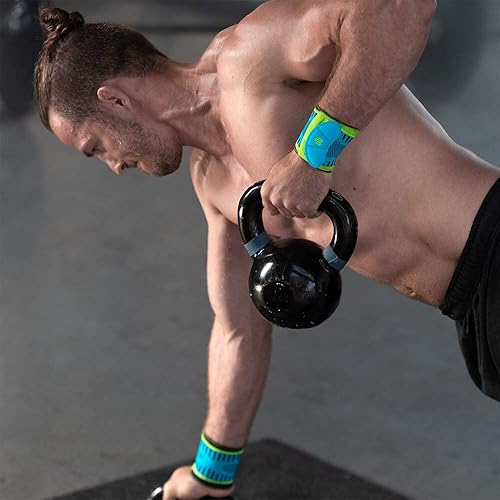 Miniatura 3 de Bauerfeind Correa de muñeca deportiva  Soporte de compresión de muñeca de ingeniería alemana para levantamiento de pesas, crossfit, tenis,