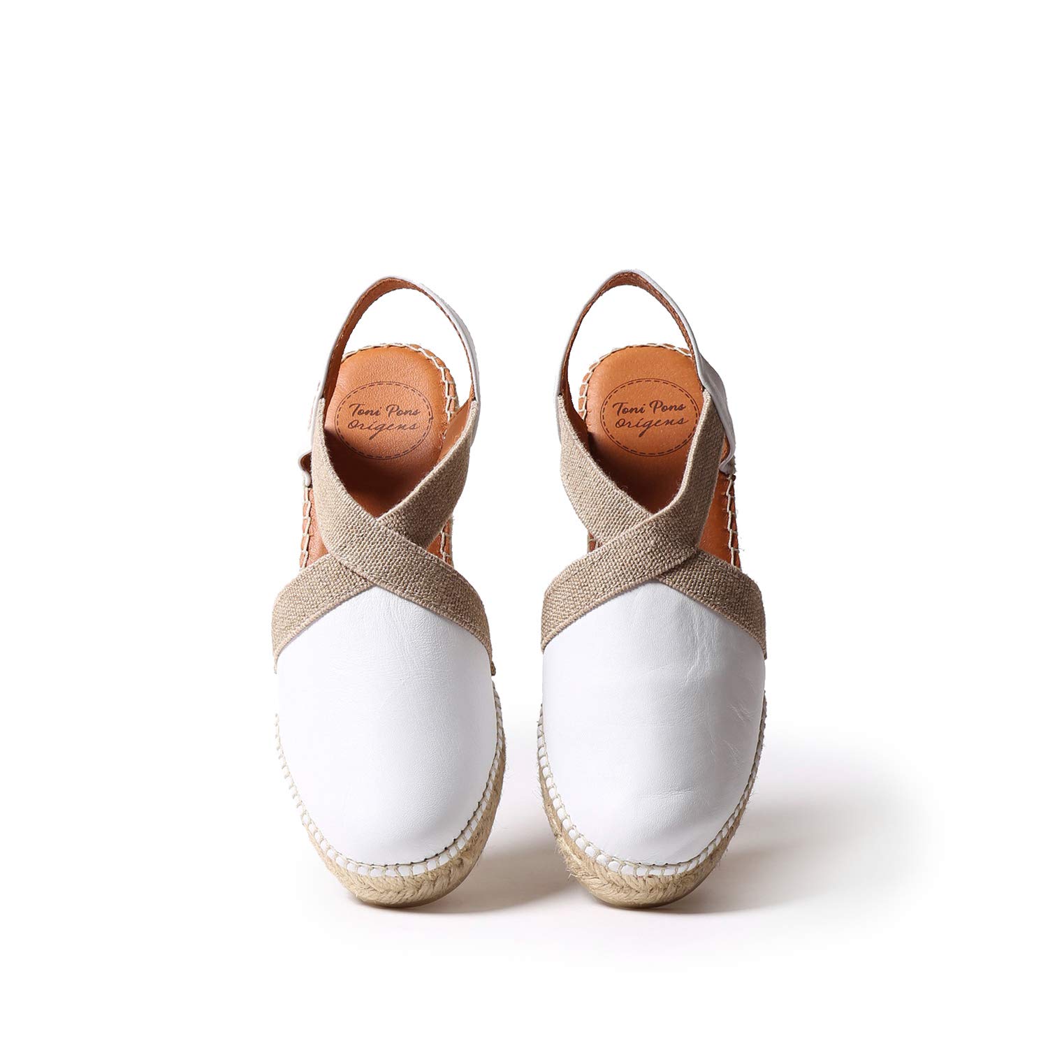 TONI PONS TOSSA -Espadrille compensée Femme en Cuir.