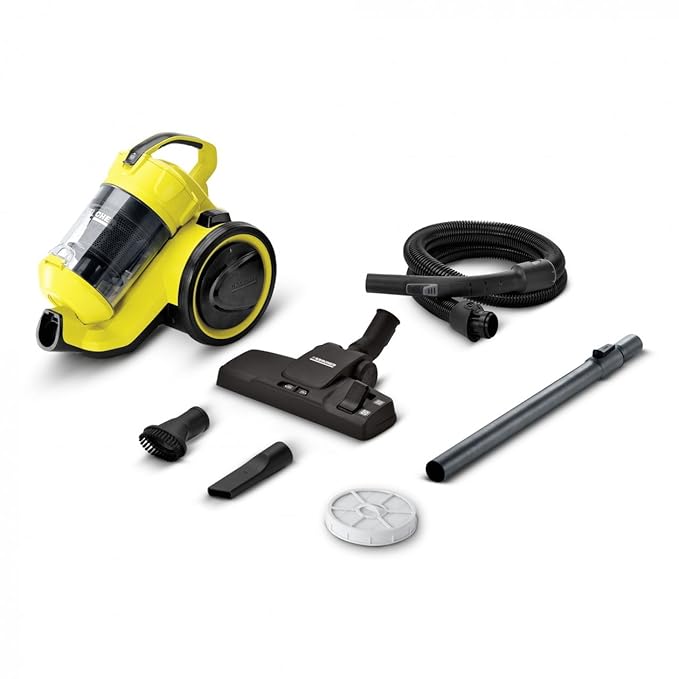 KARCHER VC 3 ERP|0.9 litres Capacity|5 m Cable with 1.8 m Suction Hose| Efficient Cleaning Dry Vacuum Cleaner