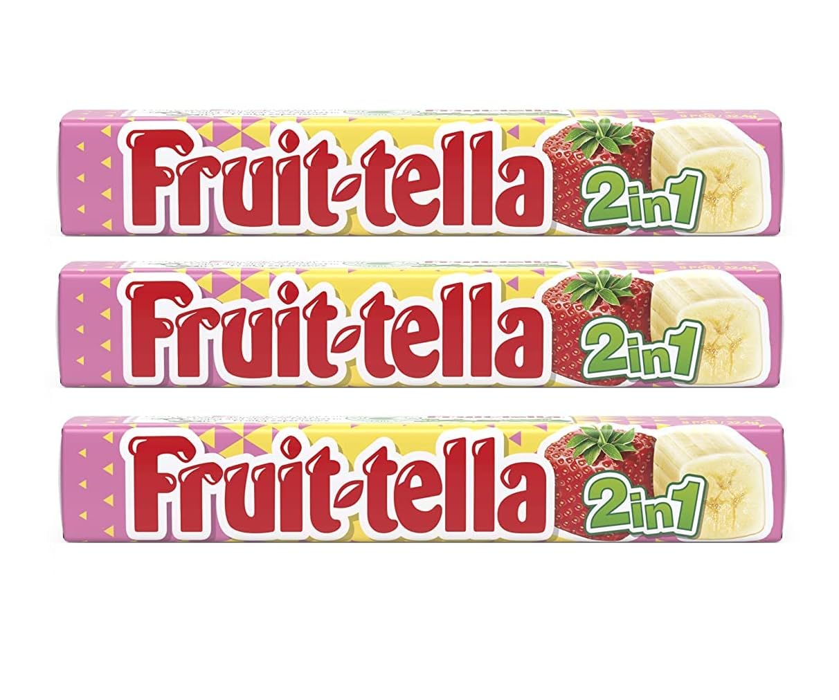 See full amazon price history chart for Fruit-Tella 2 in 1 Strawberry & Banana Flavour Chewy Toffee Stick (3 x 32.4g) Fruit-Tella 2 in 1 Strawberry & Banana Flavour Chewy Toffee Stick (3 x 32.4g) (B0D1RBPH2S) Amazon Price History, Amazon Price Tracker