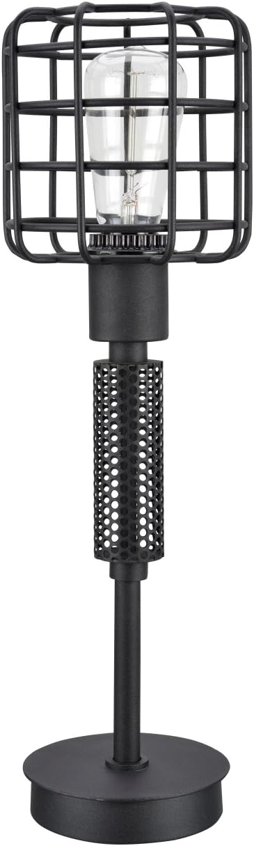 Free Shipping Over $50 Aspen Creative Sand Black 40081, Wire Cage Metal Table Lamp, Vintage Design Finish, 18 High, Height Best Cyber Deals 🔥 Aspen Creative Sand Black 40081, Wire Cage Metal Table Lamp, Vintage Design Finish, 18 High, Height