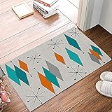 Europen Retro Prismatic Modern Mid Century 16' x 24' Decorative Doormats Personalized Entryway Floor...