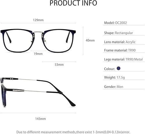 Miniatura 3 de Gafas de lectura progresivas con bloqueo de luz azul lector multifocales (1.0 1.5 2.0 2.5 3.0 3.5)