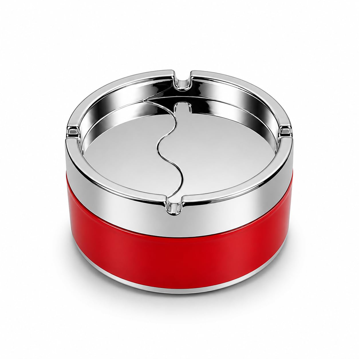 DRUMSTONE ( 2026 Brings 5 Years WARRANTY ) Ashtray Stainless Steel Windproof Portable Ash Tray for Home Car Office – Advanced Closed Lid Design, Odor Control, Durable Metal Build (Small)-picture-24