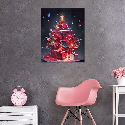 Miniatura 3 de DOTSOPS Kit de pintura de diamantes de Navidad, kit de pintura para adultos, kit de arte de diamantes de invierno para adultos, árbol de Navidad