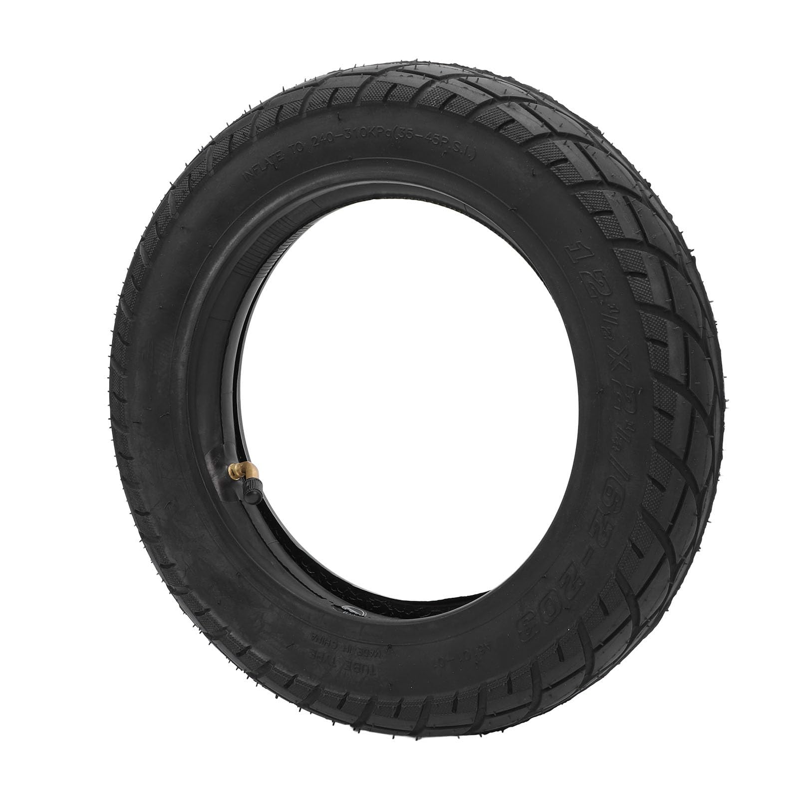Pneu de Scooter électrique 12 1/2x2 1/4 62 203 Pneu de Remplacement de Roues Gonflables de Scooter électrique en Caoutchouc pour la Plupart des Scooters à Roues de 12 Pouces