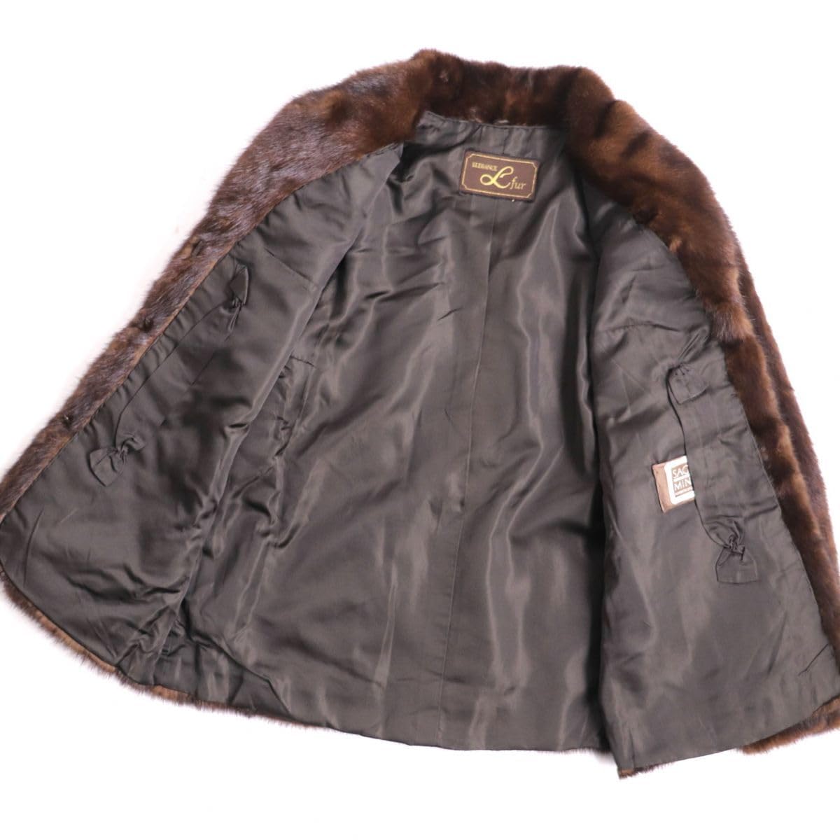 SAGAMINK 毛皮 コート ブラウン Amazon.co.jp: SAGA MINK サガミンク 本毛皮コート ブラウン F