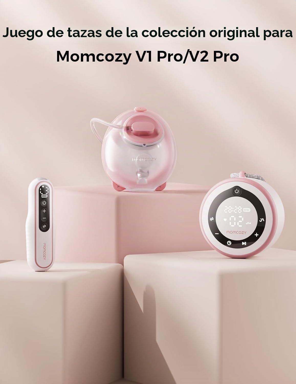 Momcozy Accesorios de repuesto originales para extractor de leche V1 Pro/V2 Pro, vasos de recolección de leche solo para momcozy V1 Pro/V2 Pro, paquete de 2