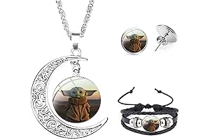 Baby Yoda Necklace for Girls: Captivating Jewelry Set for Young Fans
