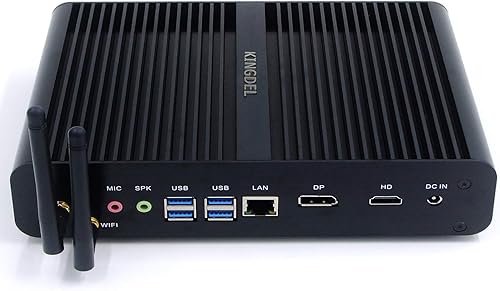 KINGDEL Mini PC NC860 sin ventilador, potente mini computadora, Core i7 8 generación CPU, 16GB DDR4 RAM+512GB NVMe SSD, 4K4096x2304, HD+DP, Gigabit