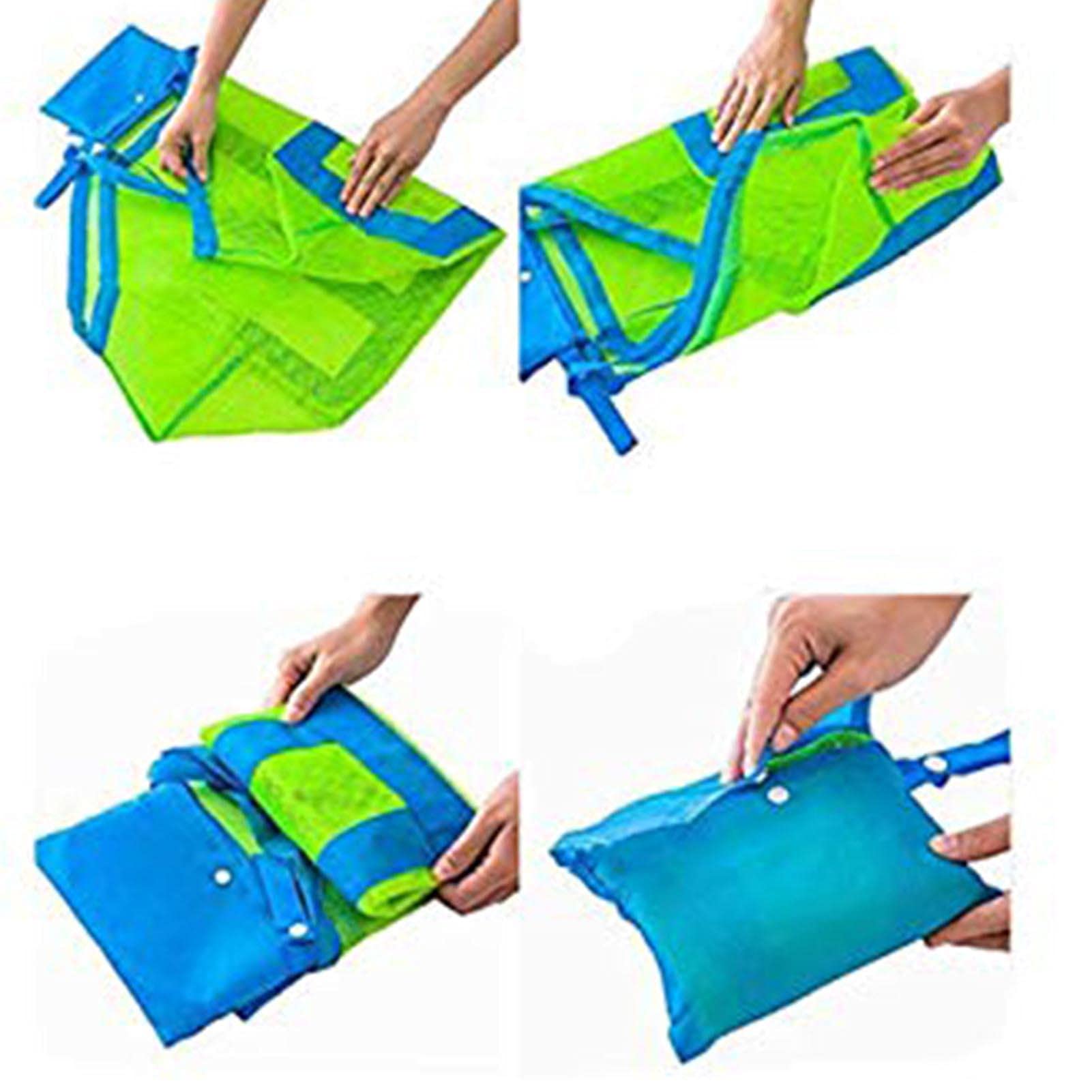 Lot De 2 Sacs De Plage, Sac à Jouets De Plage, Sac De Plage Pliable, Sac En Filet Pour Jouets De Sable, Pour Jouer Sur La Plage, Pour Les Vacances En Famille