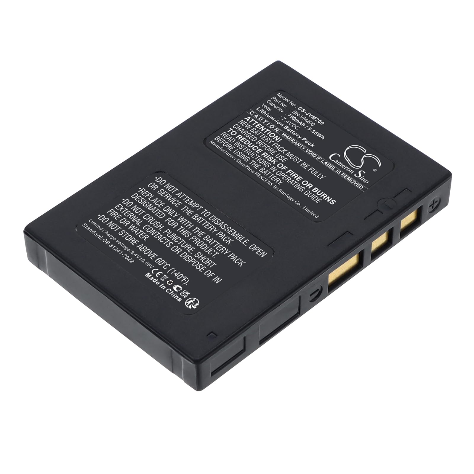 VINTRONS Li-ion BATTERY Pack Fits Panasonic Lumix DMC-TS4A, CGA-S106C