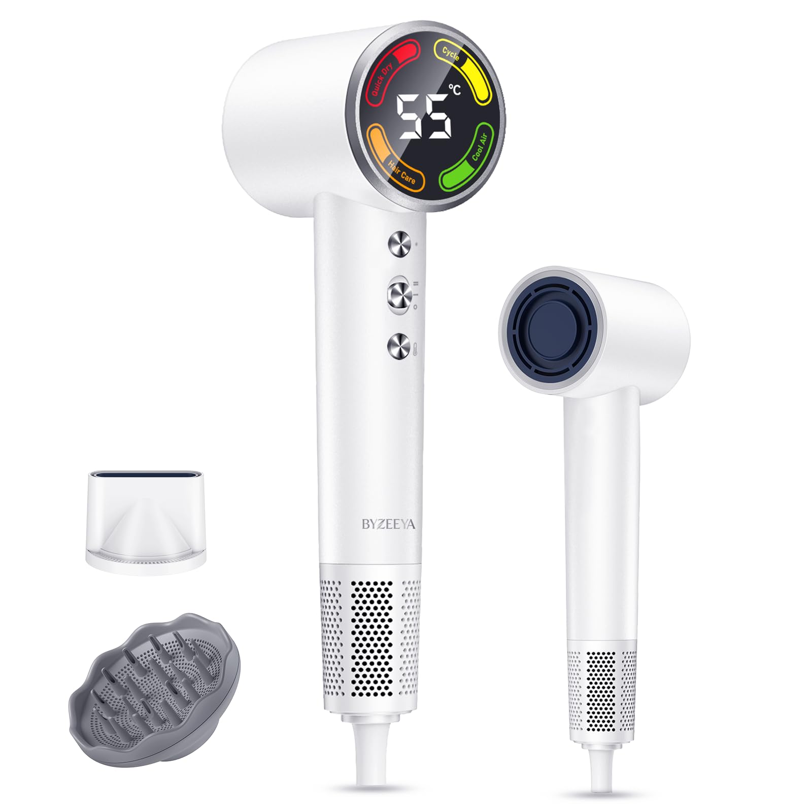 Amazon | BYZEEYA ドライヤー 大風量 A78 PLUS ヘアドライヤー 速乾 4