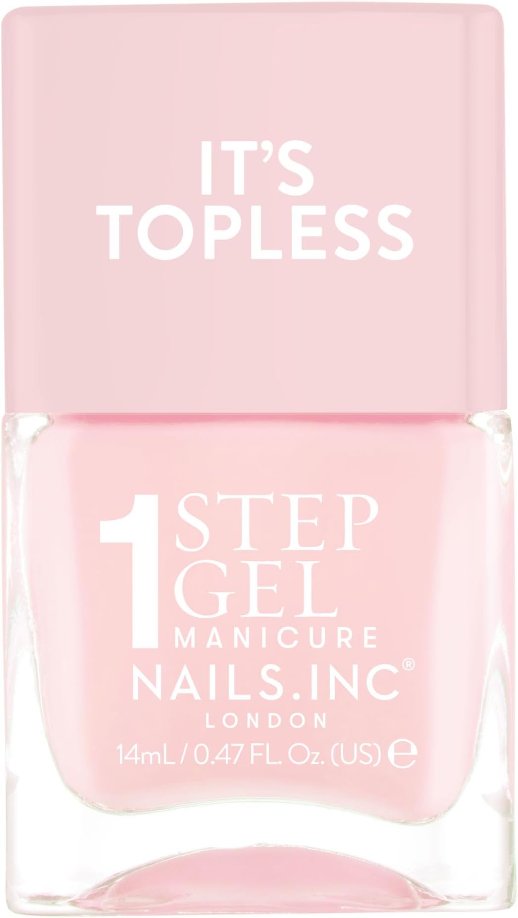 It's Topless Gel-Like Nail Polish, 4-in-1 Base Coat, Treatment, Colour & Top Coat, Long Lasting, Strong, Chip Free Nails, Glossy Salon Quality Manicure, Air Dry Nail Polish, Dakota, 14 ML