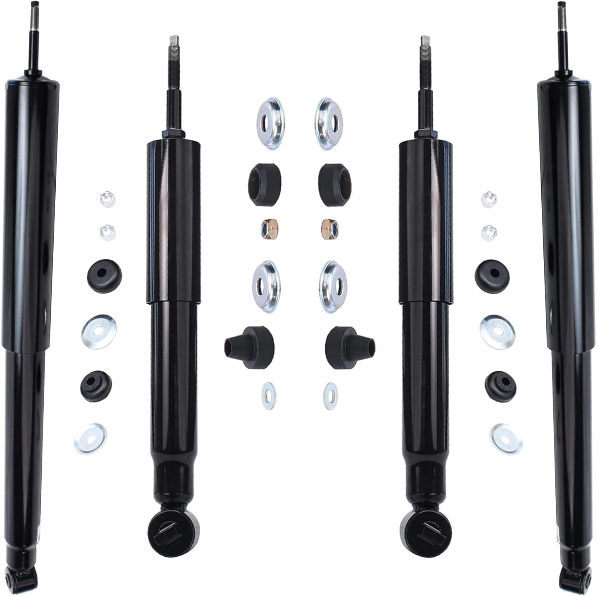 Detroit Axle - 2WD Shock Absorbers for 1997-2003 Ford F-150, 1998 1999 2000 2001 2002 Shock Absorbers Front Rear Replacement - [Models Except 7700LB GVW]