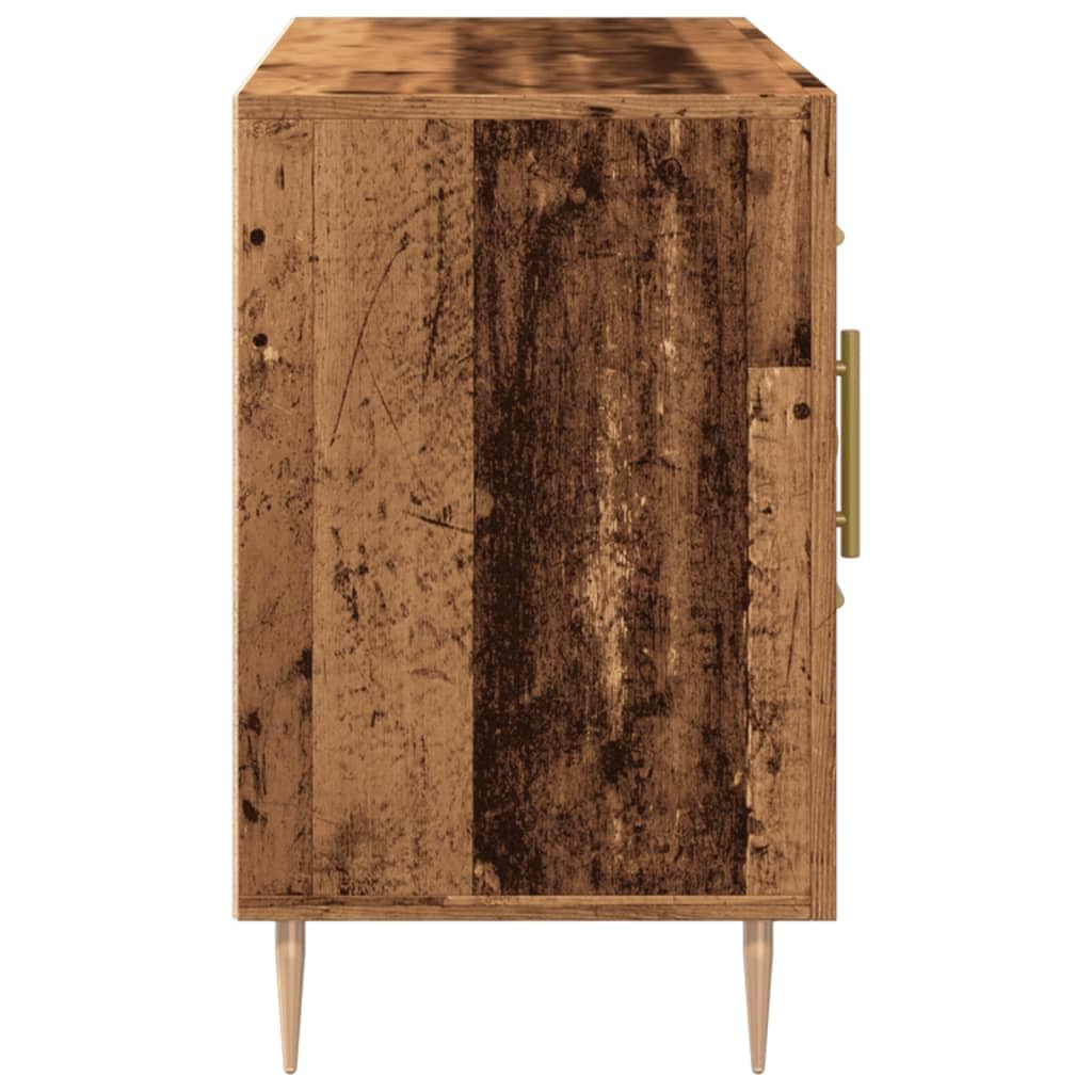 Credenza effetto legno anticato, 100 x 36 x 60 cm, comò