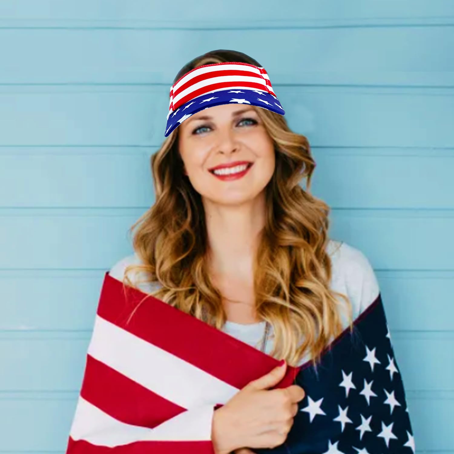 12 x Partyhut mit amerikanischer Flagge, 4. Juli, für Erwachsene | Partyzubehör für Erwachsene zum 4. Juli, patriotische rot-weiß-blaue Hüte für Unabhängigkeitstag, Gedenktag, Veteranentag