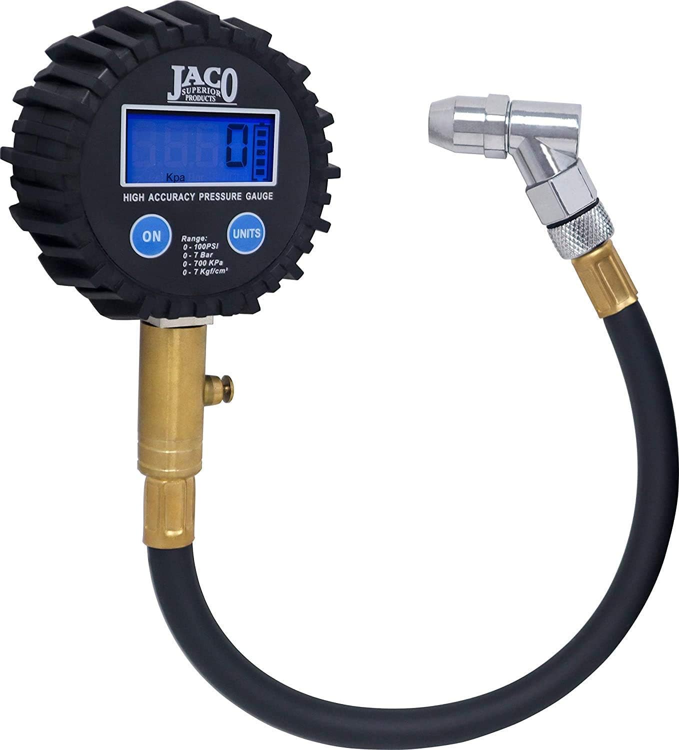 JACO ElitePro Contrôleur de pression numérique de pneu - Précision professionnelle - 100 psi