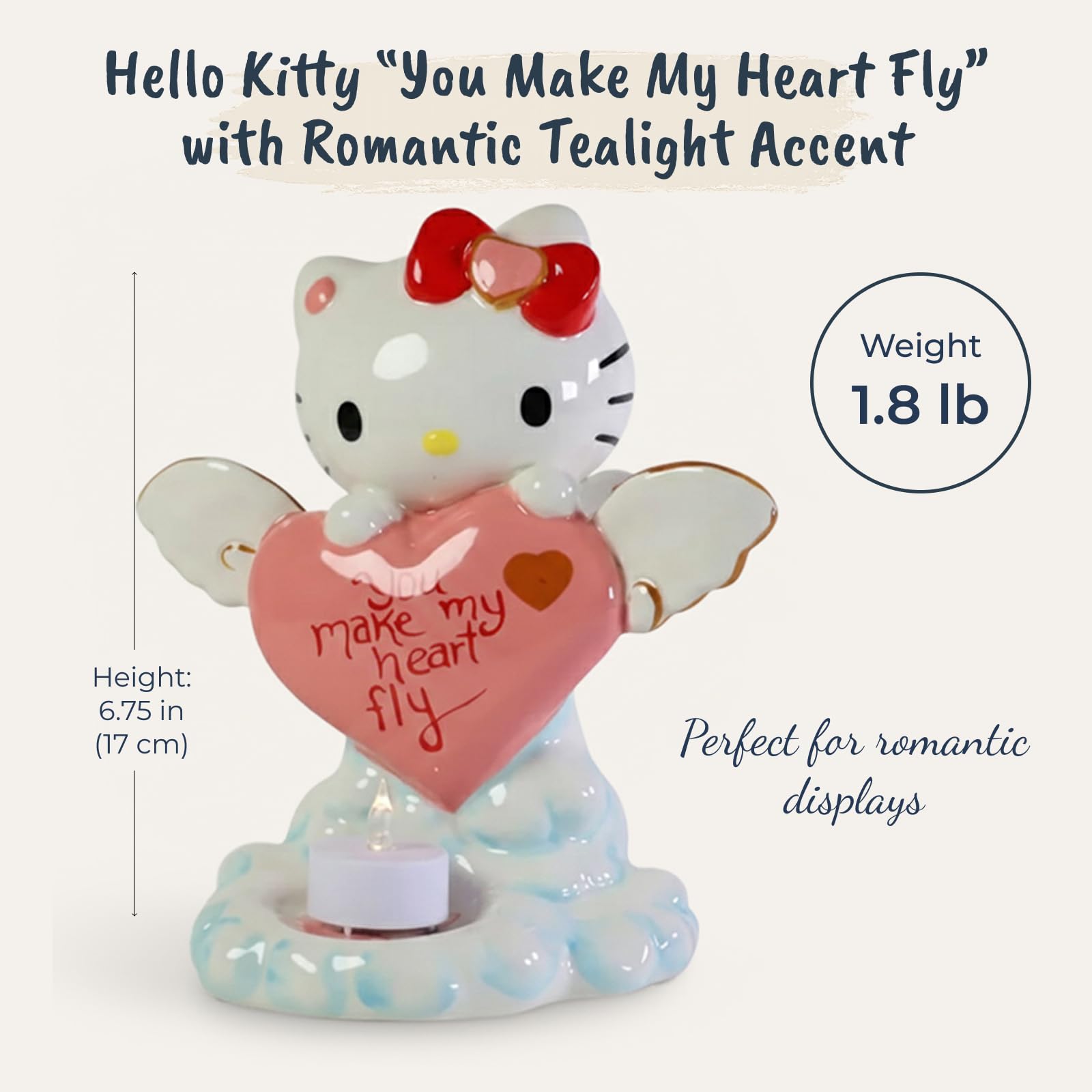 Amazon.com: Blue Sky Clayworks Hello Kitty You Make My Heart Fly