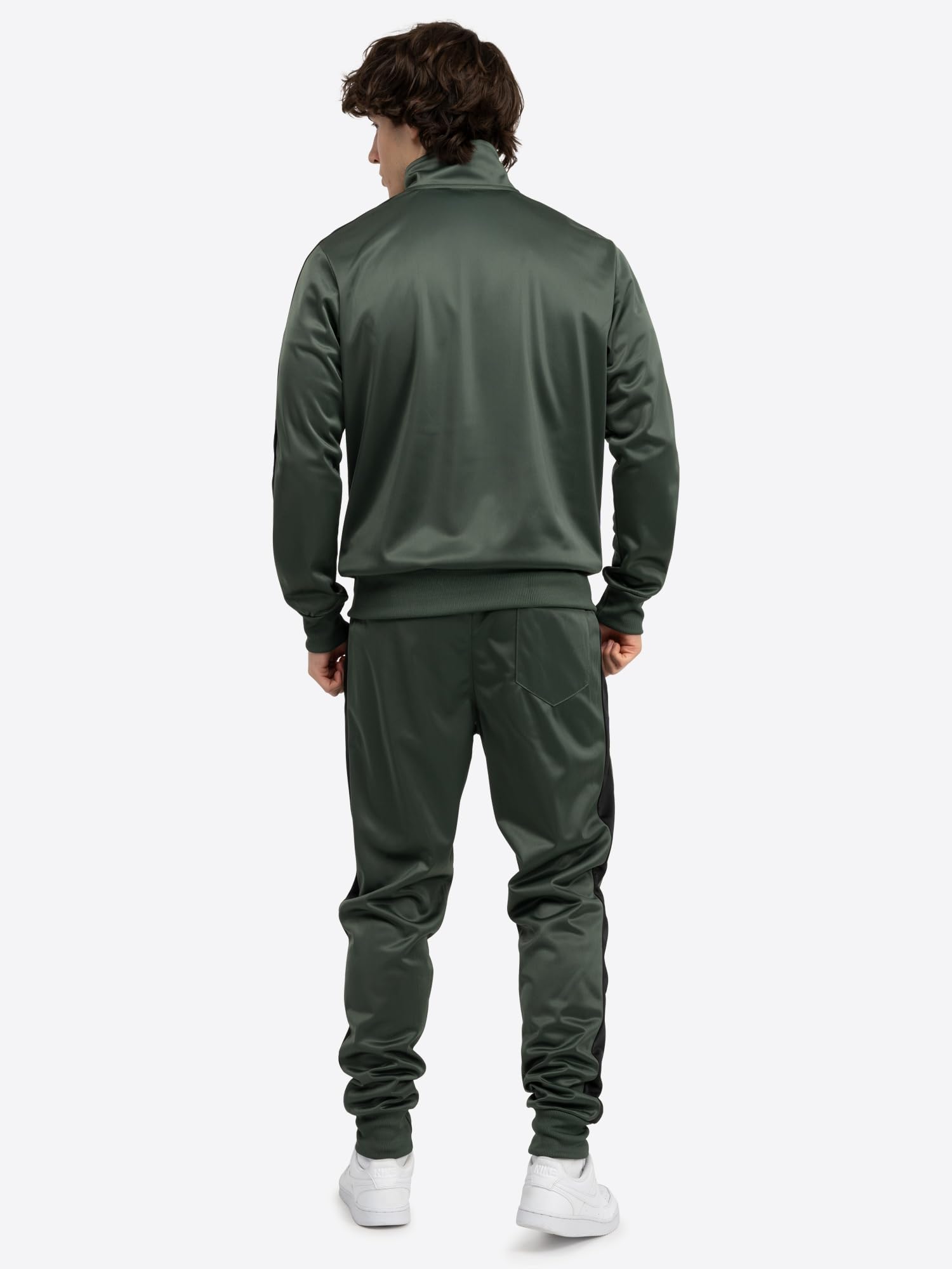 Lonsdale M?ski dres do joggingu, oliwkowy/czarny, XL, Oliwkowy/czarny, XL